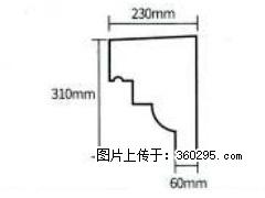 产品分解图型 - 檐口线，型号：SX311-YK-3，规格：230x310mm(3) - 萍乡三象EPS建材 px.sx311.cc