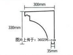 产品分解图型 - 檐口线，型号：SX311-YK-2，规格：300x330mm(2) - 萍乡三象EPS建材 px.sx311.cc